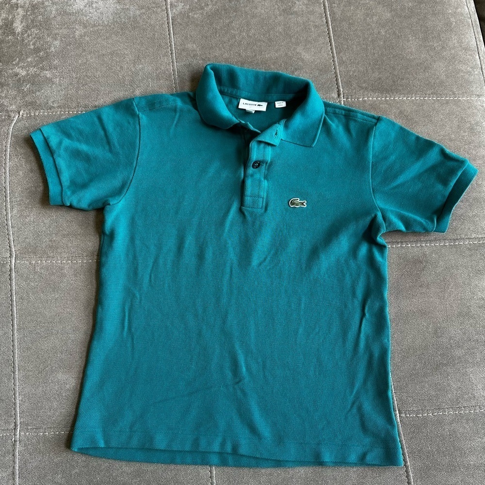 Lacoste Kids Polo Shirt in Aqua